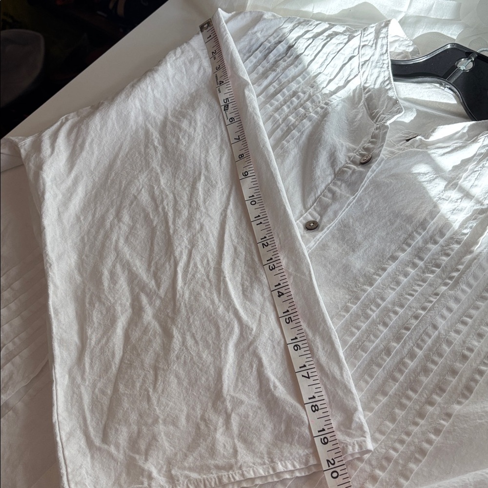 White Button-Up Women's Top Sz 4X - Picture 6 of 8